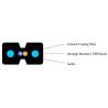 Buy cheap Data Transmission FTTH Drop Cable , 1 Fiber - 2 Fiber Ftth Indoor Drop Cable from wholesalers