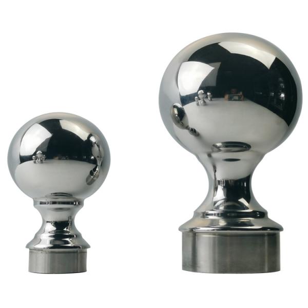 Grade 304 316 Inox Staircase Fittings 80mm Dia Stainless Steel Decorative
