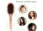 42W Electric Hair Brush Straightener PTC Heater Plastic Aluminum Material