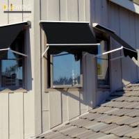 Buy cheap Aluminium Retractable Window Awnings Polyester Acrylic Drop Arm Awnings product