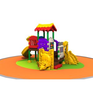 Buy cheap Outside Kids Plastic Playground Equipment For Kindergarten Simple Construction from wholesalers