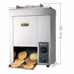 1600W Electric Conveyor Belt Toaster for Hamburger Bread in Commercial Food