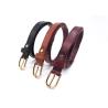 Buy cheap Adjustable Thin Women's Fashion Leather Belts Gold Pin Buckle from wholesalers