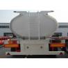 Buy cheap SS 24000L Fuel Tanker Semi Trailer , 2 Axle Fuel Transfer Trailer 24Kl - 27K Liter from wholesalers