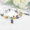 Buy cheap SJ Personalized Women Jewelry Accessories Vintage Ethnic Style Magnet Buckle Mix Animals Fish Charm Bead Bracelet from wholesalers