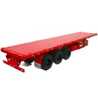 Buy cheap Customized Shipping Container Semi Trailer , 3 Axles 40 Ft Used Flatbed Semi product