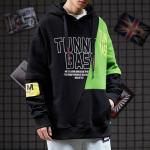 75% Cotton Unlined Men Cool Hoodies Hiphop Loose Gothic Print Hoodie