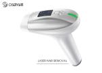 White ABS IPL Permanent Hair Removal Laser Machine 500000 Times Laser Flash