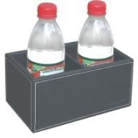 Buy cheap PU Leather Hotel Guestroom Water Bottle Holder With 2 Slots product