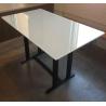 Buy cheap Hollow Structure 12mm Clear Tempered Glass Tabletop for Chic Living Room Dining Table from wholesalers