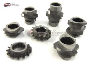 China Customized Extruder Screw Elements , Extrusion Machine Parts Kneading And Mixing Elements on sale