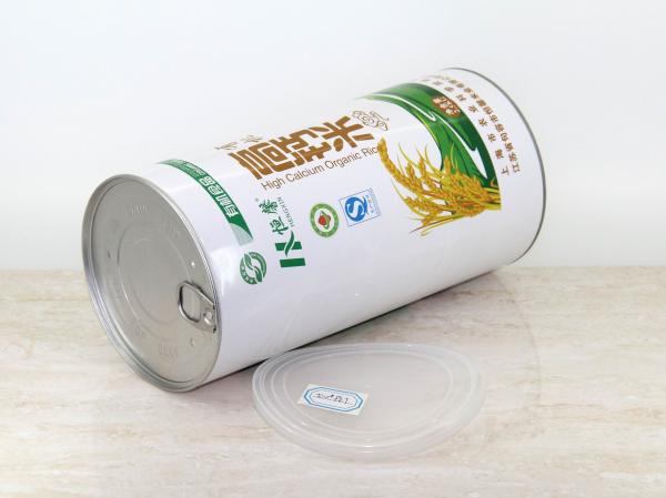 Buy cheap CMYK 4 color offset printing Paper Composite Cans For Baby Foods , Easy Open Lid from wholesalers