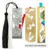 Buy cheap Custom Enamel Tassels Metal Bookmarks Letterpress Printing from wholesalers