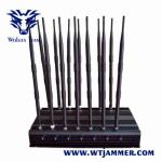 14 Antennas WiFi Mobile Phone Signal Jammer 50 Meters