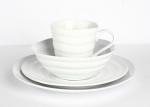 Buy cheap Organic Design Cream Porcelain Dinnerware 16pcs Embossment SGS FDA Certification from wholesalers