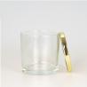Buy cheap 5oz-18oz Clear Glass Candle Empty Cylinder Vessel Containers With Metal Lid from wholesalers