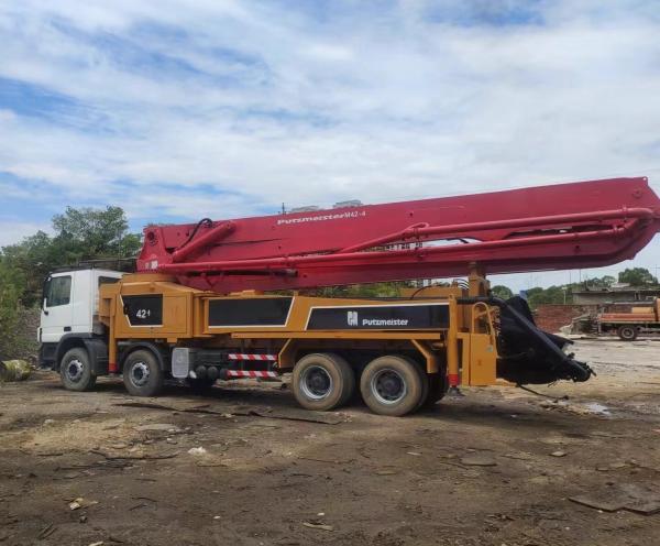 Hydraulic Machining Putzmeister 42m Cocnrete Pump Truck Renovated Condition in