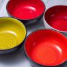 Buy cheap Hotel Red Black Glaze Stoneware Dinnerware Set from wholesalers