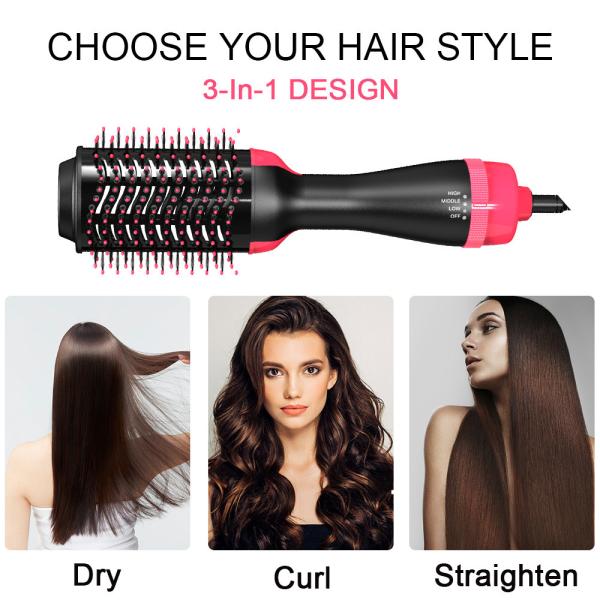 Buy cheap 1000W 110V 3in1 Hair Blow Dryer Brush Comb Hot Air Hair Dryer Straightener Hair Tool Beauty from wholesalers
