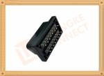 PVC Male Nickel Obd 16 Pin Connector SOM035A For Automotive