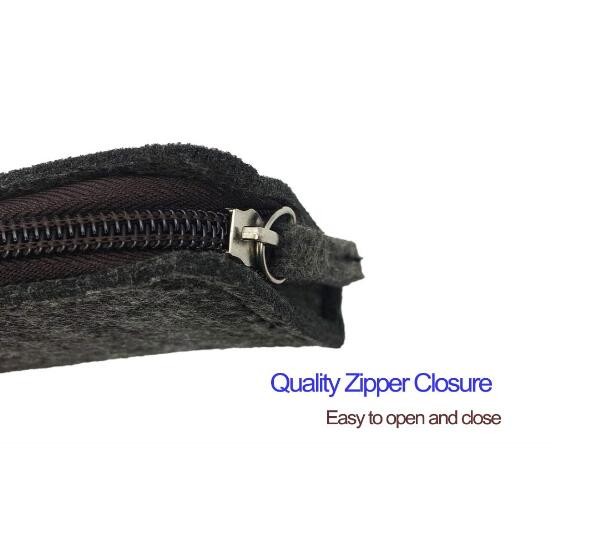 Stationery Felt Pencil Case / Large Zipper Pencil Pouch For School Eco Friendly