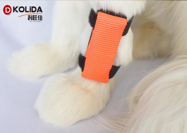Buy cheap Orange Weather Resistant Dog Collar Safety Light LED Attacher Cover from wholesalers