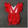 Buy cheap Infant girls flutter sleeveless rompers wholesales Sequins heart Embroidered high quality polka dots jumpsuits from wholesalers