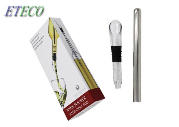 Buy cheap FDA Wine Chiller Stick Metal Finish Drip Free Pourer Chill Rod Style from wholesalers