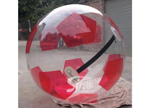 Custom made soccer type inflatable walk on water ball for kids water park