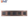 Buy cheap uk power multimedia aluminum hotel sockets with media hub/luxury hotel media hub sockets from wholesalers