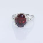 Women Fashion Oval Blue Topaz Cubic Zirconia 925 Silver Ring (F47-F53)
