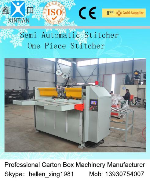Quality Automatic Corrugated Cardboard Carton Box Stapler Stitching Machine for sale