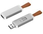 ODM Leather Usb Flash Drive Print Logo 4G 20MB/S Reading Speed