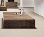 Beige Bathroom Tiles Anti Slip / 24*24 Inches Porcelain Kitchen Floor Tile