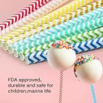 Wood Pulp Waterproof Paper Straws Earth Friendly Various Colors For Festival