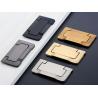 Buy cheap Brush Brass Hidden Drawer Pulls Kitchen Cabinet Knobs / Closet Square 64mm Handles T Bar Pulls Furniture Fittings from wholesalers