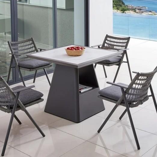 Buy cheap OEM Outdoor Furniture Terrace Table And Chairs With High Density Sponge Cushion from wholesalers