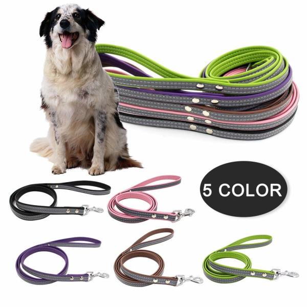 Buy cheap Microfiber Material Waterproof Reflective Dog Leash Outdoor Walking Puppy Strap from wholesalers