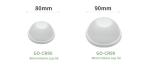Eco Friendly 100% Compostable Biodegradable White 80mm Bagasse Cup Lids Non Leak