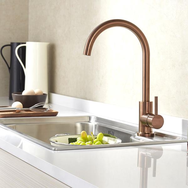 Buy cheap PVD Coating Copper Color Surface Kitchen Water Faucet For Sink Stainless Steel 304/316 Faucet from wholesalers