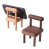 Buy cheap New wooden chair beech mobile phone holder creative small stool holder desktop mobile phone holder for lazy people from wholesalers