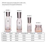 100ml 120ml Pink Transparent Lotion Bottle Skincare In Glass Packaging