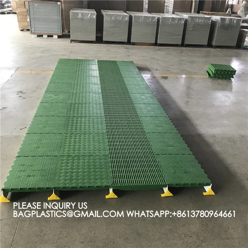600*600mm Plastic Slats Blind Floor For Pig Farrowing Crate Equipment automatic pig injection