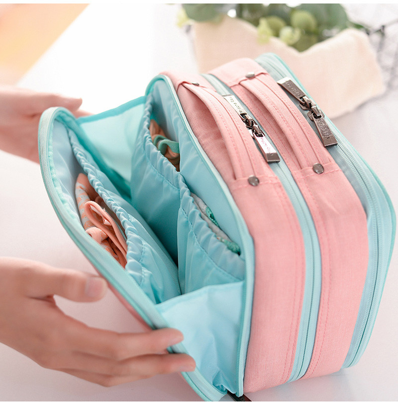 Manufacturer Custom Logo Large Capacity Eco Square Makeup Bag Waterproof