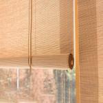 Light Filtering Bamboo Roller Blind Matchstick Bamboo Outdoor Roll Up Curtains