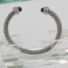 Buy cheap (B-13)Fashion jewelry Cable Classic Bracelet with Black Onyx brand Jewelry from wholesalers