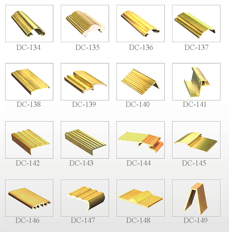 Golden Yellow Anti Fade Brass Pen Clip SGS Certification