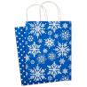 Buy cheap Customized Logo Merry Christmas Shopping Gift Packaging Twist Handle Kraft Paper Bag from wholesalers
