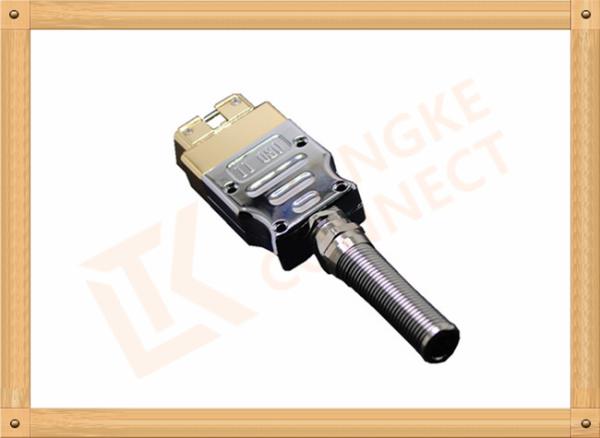 Golden Plated Metal 16 Pin Obd Connector J1962 OBD Male Connecor Housing Strain