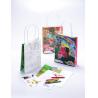 Buy cheap Custom Kraft Branded Paper Bags Offset Printing 160x100x210mm With Crayons from wholesalers